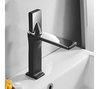 GGYTMQL Cucina ridotta ridotta Nera Rubinetto a Manico Singolo Foro Montato a Pelo cimiolo Freddo Mixer a Colpa