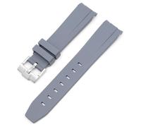 GGYTMQL Curvad senza gap in gomma per omega Speedmaster Watch Bande di ricambio da donna da 20 mm Watchbands Fibbia in oro in oro fibbia rosa nera fibbia nera