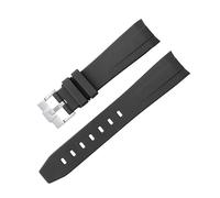 GGYTMQL Curvad senza gap in gomma per omega Speedmaster Watch Bande di ricambio da donna da 20 mm Watchbands Fibbia in oro in oro fibbia rosa nera fibbia nera