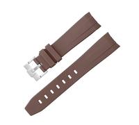 GGYTMQL Curvad senza gap in gomma per omega Speedmaster Watch Bande di ricambio da donna da 20 mm Watchbands Fibbia in oro in oro fibbia rosa nera fibbia nera