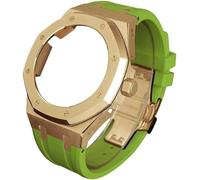 GGYTMQL Custodia per orologi in metallo della 4a generazione Fluoro Fluoro Cinghia in acciaio inossidabile in acciaio inossidabile Mod MOD MOD in fascia d'oro