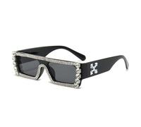 GGYTMQL diamante incrostato moda nicchia tendenza hip-hop occhiali da sole stile palcoscenico performance partito partito occhiali da sole uomini donne
