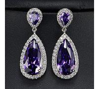 GGYTMQL Dropilo d'Acqua Dropne Champagne Crystal Women Sgangola per Orecchini con Pietre