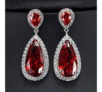 GGYTMQL Dropilo d'Acqua Dropne Champagne Crystal Women Sgangola per Orecchini con Pietre