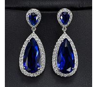 GGYTMQL Dropilo d'Acqua Dropne Champagne Crystal Women Sgangola per Orecchini con Pietre