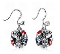 GGYTMQL Eleganti Orecchini a Diamante osseo Sterling Rosso//Acciaio Inossidabile/Anti-allergica/Piccolo e fine/Zirconia, Colore: Colore Foto