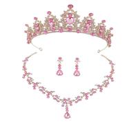 GGYTMQL Eleganti orecchini da sposa da sposa da sposa set di gioielli per matrimoni per orecchini da sposa per sposa accessori per abiti da sposa