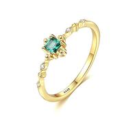 GGYTMQL Emerald Gemstone Natural Emerald Wedding Eng Hellow Women Fine Jewelry