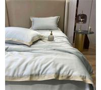 GGYTMQL Estate Semplice Trapunta di Seta di Seta in Seta a Quattro Pezzi, Trapunta in Lavatrice in Lavatrice a Doppia facciata in Lavagna, sentenza Fresca sentenza di Letti a federe setosa Set A-220