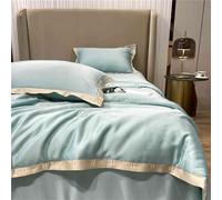 GGYTMQL Estate Semplice Trapunta di Seta di Seta in Seta a Quattro Pezzi, Trapunta in Lavatrice in Lavatrice a Doppia facciata in Lavagna, sentenza Fresca sentenza di Letti a federe setosa Set A-220