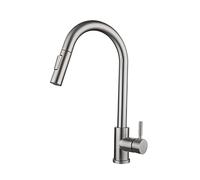GGYTMQL Estrarre Il sensore Touching Cucina Rubinetto Montato a induzione Smart Mixer Freddo Mixer Tocca di Cucina in Oro Nero rubinetti (Oro)