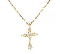GGYTMQL Farfalla stella croce ciondolo collane per le donne multistrato catena collana signore regalo di compleanno jewerly Made in China, 45cm