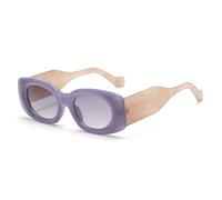 GGYTMQL Fashion Oval Women Glasses Gradient Shades Uv400 Uomini Gambe Larghe