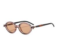 GGYTMQL Fashion Popolare Piccoli Occhiali da Sole ovali Donne retrò Chiare Lenti oceaniche Uomini Punk Rivetti Occhiali da Sole Sfumature uv400