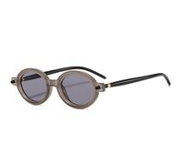 GGYTMQL Fashion Popolare Piccoli Occhiali da Sole ovali Donne retrò Chiare Lenti oceaniche Uomini Punk Rivetti Occhiali da Sole Sfumature uv400