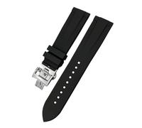 GGYTMQL FKM Watchband 19mm 20mm 21mm 22mm per un cinghia di farfalla in gomma morbida colorata