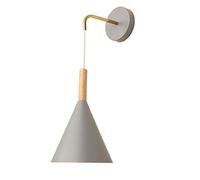 GGYTMQL Fun a Parete Nera Funce da Parete in Metallo in Legno Nero. Soggiorno scandinavo Minimalista Monte Monte Monte Luce. per Il Portico del corridoio del Bagno E27