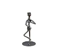 GGYTMQL Garden Ornament 13cm Iron Music Band Figurine Metal Musicy Model Music Player Crafts Office Vintage Office Decor 5