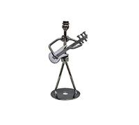 GGYTMQL Garden Ornament 13cm Iron Music Band Figurine Metal Musicy Model Music Player Crafts Office Vintage Office Decor 5