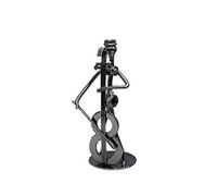 GGYTMQL Garden Ornament 13cm Iron Music Band Figurine Metal Musicy Model Music Player Crafts Office Vintage Office Decor 5