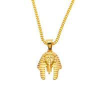 GGYTMQL Gioielli di Moda Vintage Classica Calco Gold Collana a Sospensione per Uomini/Donne Collana a Catena