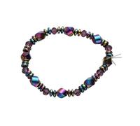 GGYTMQL Gioielli per ragazze 1pc Ematite colorato uomini Donne Design a corda in maglieria a mano Bracciale in perline unica per coppie accessori per gioielli pratici eleganti accessori per gioielli