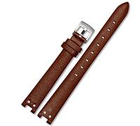 GGYTMQL Guarda la Cintura per Anne Klein Watchband Notch AK Girl Simple Elegant Belt Small Dial Dial Watch Retro 12mm White/Red-acciaio/12mm