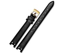 GGYTMQL Guarda la Cintura per Anne Klein Watchband Notch AK Girl Simple Elegant Belt Small Dial Dial Watch Retro 12mm White/Red-acciaio/12mm