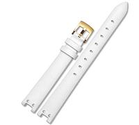 GGYTMQL Guarda la Cintura per Anne Klein Watchband Notch AK Girl Simple Elegant Belt Small Dial Dial Watch Retro 12mm White/Red-acciaio/12mm