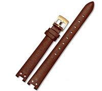 GGYTMQL Guarda la Cintura per Anne Klein Watchband Notch AK Girl Simple Elegant Belt Small Dial Dial Watch Retro 12mm White/Red-acciaio/12mm