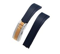 GGYTMQL Guarda la fascia compatibile con accessori per orologi da guardia in silicone da yacht-master /20 mm con logo/BLA