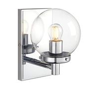 GGYTMQL Illuminazione con funce murale di Vetro Industriale, aderenza a Parete Globale su/Giù per Cucina, Camera da Letto, Sala da Pranzo, Ristorante, Soggiorno (Spazzolato)