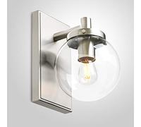 GGYTMQL Illuminazione con funce murale di Vetro Industriale, aderenza a Parete Globale su/Giù per Cucina, Camera da Letto, Sala da Pranzo, Ristorante, Soggiorno (Spazzolato)