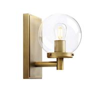 GGYTMQL Illuminazione con funce murale di Vetro Industriale, aderenza a Parete Globale su/Giù per Cucina, Camera da Letto, Sala da Pranzo, Ristorante, Soggiorno (Spazzolato)