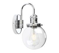 GGYTMQL Illuminazione Moderno Vintage Industriale Globo Sconce Parete con Il Paralume in Vetro Trasparente da 5,9 ”, per la Cucina da Ufficio Cucina Soggiorno a Loft Bar (Antico)