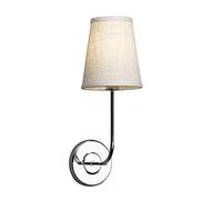 GGYTMQL Illuminazione Vintage Moderna Tessuto di Canapa lampade a Parete da parametro, Accanto alle luci delle Fulmine per Soggiorno, Camera da Letto, corridoio E14 Vite (Nero)