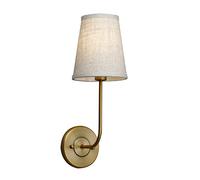 GGYTMQL Illuminazione Vintage Moderni Tessuto di Canapa lampade a Parete, Accanto a luci di Applique per Soggiorno, Camera da Letto, corridoio E14 Vite (Antico)