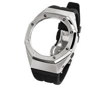 GGYTMQL Kit Retrofit Kit Watch Metal Watch Cinghia di orologio in gomma per GA2100 Gen5 Cover in acciaio inossidabile per cinghia di orologio da polso GA-B2100/2110