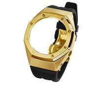 GGYTMQL Kit Retrofit Kit Watch Metal Watch Cinghia di orologio in gomma per GA2100 Gen5 Cover in acciaio inossidabile per cinghia di orologio da polso GA-B2100/2110