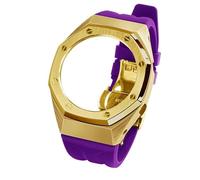 GGYTMQL Kit Retrofit Kit Watch Metal Watch Cinghia di orologio in gomma per GA2100 Gen5 Cover in acciaio inossidabile per cinghia di orologio da polso GA-B2100/2110