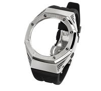 GGYTMQL Kit Retrofit Kit Watch Metal Watch Cinghia di orologio in gomma per GA2100 Gen5 Cover in acciaio inossidabile per cinghia di orologio da polso GA-B2100/2110