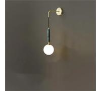 GGYTMQL Lampada a Parete di Lusso in Marmo Creativo Nordico Modern Lampada Modern Soggiorno Illuminazione per Camera da Letto per Camera da Letto Apparecchiatura a Sfera di Vetro Light (Verde)
