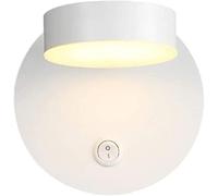 GGYTMQL Lampada a Parete LED Interno a LED rotabile a 360 ° Illuminazione Pannello Acrilico luci a Parete da 7 w Sconce Warm White 3000k con luci di Lettura a Comodino Interruttore on/off, lampadario