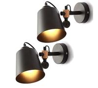 GGYTMQL Lampada da Parete Lampada a Parete Creativa a Parete Regolabile a Parete schermata Metallica Nera Lampada bodina sconces da Parete per Camera da Letto Studia Studia Camera per Bambini 1