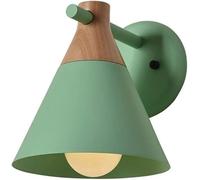 GGYTMQL Lampada da Parete, Moderna Lampada a Parete di Sfondo Macaron Minimalista, Lampada da Letto per Comodino per Comodino Arte Decorazione per la casa Materiale da Costruzione (Verde)