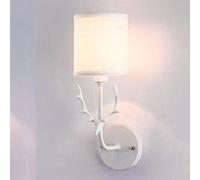 GGYTMQL Lampada da Parete per Interni in Tessuto di Corna, la Luce Europea di Montaggio a Parete Creativo in Stile Europeo. Camera da Letto E27 Apparecchiatura di Applique da Parete Decorativa