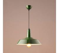 GGYTMQL Lampada di Colore Industriale di Colore Industriale di Decorativo in Stile Industriale in Metallo retrò Lampada Commerciale (Blu, 36 * 25 cm)