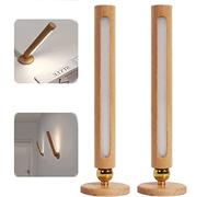 GGYTMQL Lampada Lampada a Parete dimmerabile in Legno LED con Controllo del Touch, Magnetico semaforo da Parete Esterno Illuminazione da Parete da Parete Le luci murali Decorative a Parete a Parete