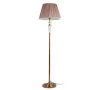 GGYTMQL Lampada Lampada in Piedi Lampada da Pavimento, Luce del Pavimento a LED, Lampada a Pavimento in Cristallo Americano Soggiorno scandinavo Lampada da Pavimento in Rame Vintage Studia Camera da