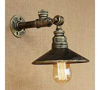 GGYTMQL Lampada per Lanterna a Parete con Tubi dell'Acqua retrò Luce a Parete Nostalgia Isole Sconce Vintage Loft Industrial E27 Spotlight Restaurant Bar Cafe Corridor Scale Light (Colore: